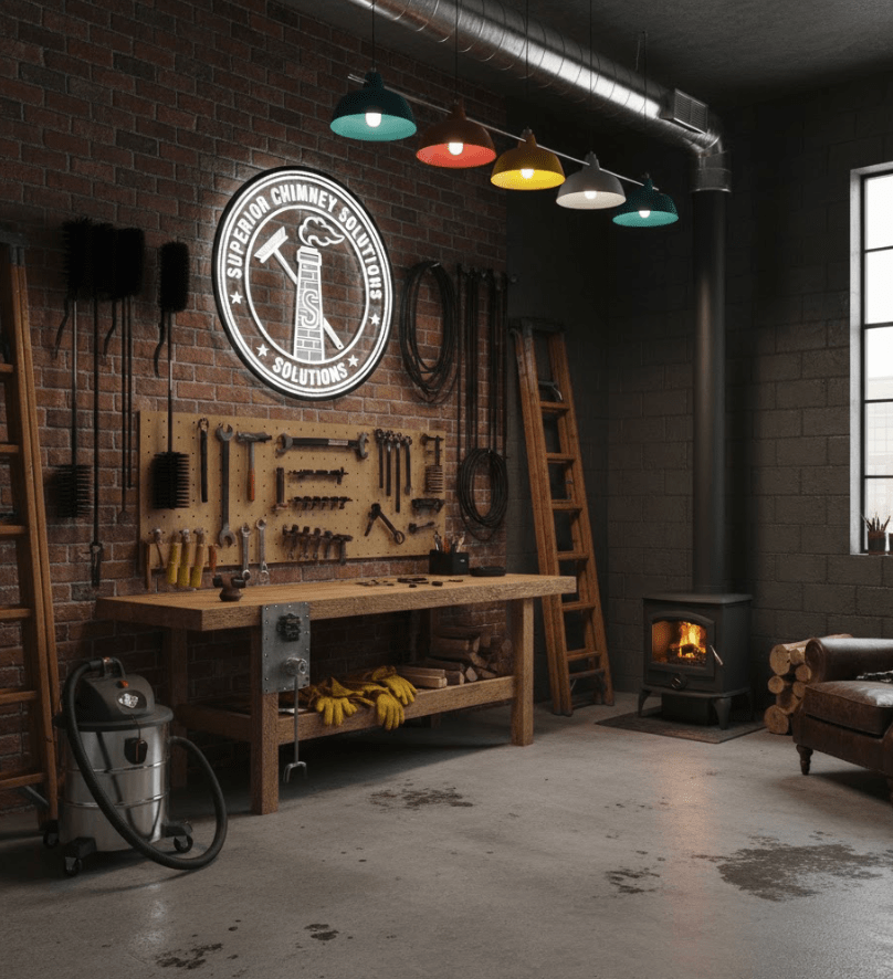 Professional chimney workshop